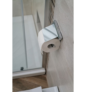 Держатель для туалетной бумаги с крышкой CUT100