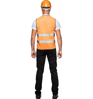 Спец.костюм Жилет сигнальный Тип1Е, цв.оранж.(р.L-XL/48-54)