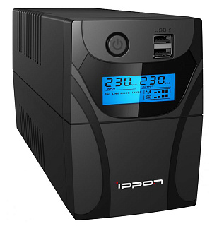 Источник бесперебойного питания IPPON Back Power Pro II Euro 650, 2 розетки, 650ВA, 360Вт