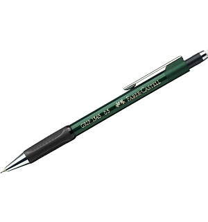 Карандаш механический Faber-Castell "Grip 1345" 0,5мм, B, грип, с ласт., автоподача грифеля, зеленый