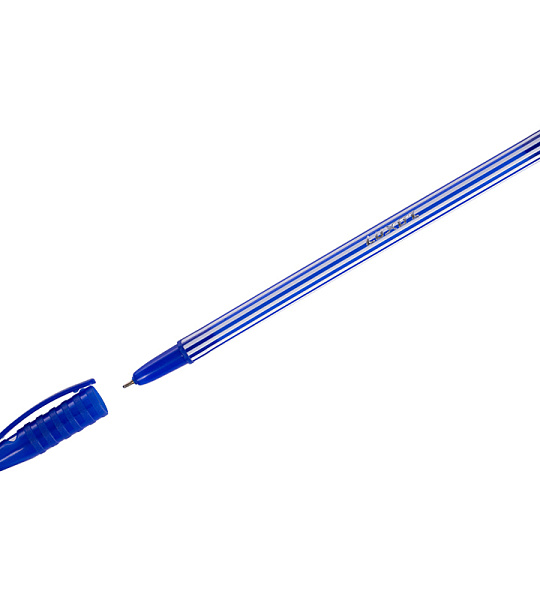 Ручка шариковая Luxor "Stripes" синяя, 0,55мм