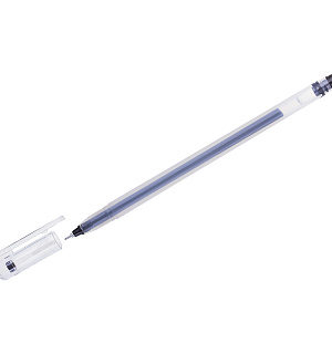 Ручка гелевая Crown "Multi Jell" черная, 0,4мм, игольчатый стержень