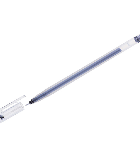 Ручка гелевая Crown "Multi Jell" черная, 0,4мм, игольчатый стержень