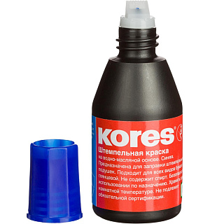 Краска штемпельная KORES синяя 71304
