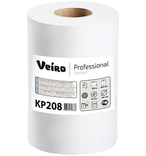 Полотенца бумажные в рулонах Veiro Professional "Comfort"(С1/С2), 2-слойные, 100м/рул, ЦВ, белые