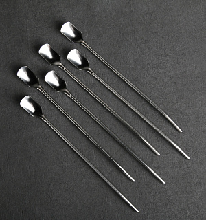 Набор ложек-трубочек барных Доляна, 22 см, 6 шт