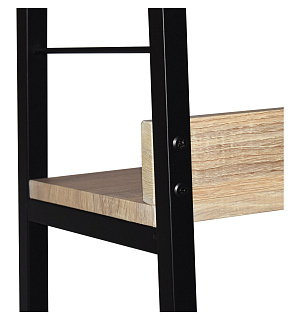 Стеллаж на металлокаркасе BRABIX "LOFT SH-003", 600х350х1500 мм, 5 полок, цвет дуб натуральный, 641236