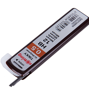 Грифели для механических карандашей Rotring "Tikky", 12шт., 0,5мм, HB