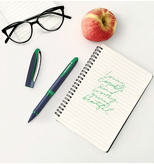 Ручка-роллер Schneider "One Business" зеленая, 0,8мм, одноразовая