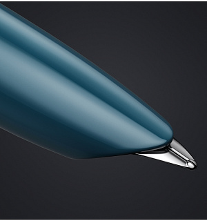 Ручка перьевая Parker "51 Teal Blue CT" черная, 0,8мм, подарочная упаковка