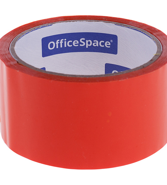 Клейкая лента упаковочная OfficeSpace, 48мм*40м, 45мкм, оранжевая, ШК