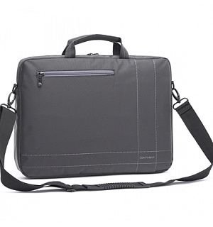 Сумка для ноутбука 15,6" Continent CC-201 полиэстер, нейлон, серый, 400*300*50мм