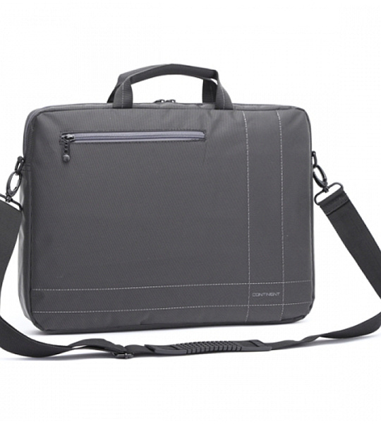 Сумка для ноутбука 15,6" Continent CC-201 полиэстер, нейлон, серый, 400*300*50мм