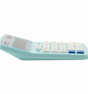 Калькулятор настольный BRAUBERG EXTRA PASTEL-12-LB (206x155 мм), 12 разрядов, двойное питание, ГОЛУБОЙ, 250486