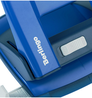 Дырокол Berlingo "Power TX" 20л., металлический, с фиксатором и линейкой, синий