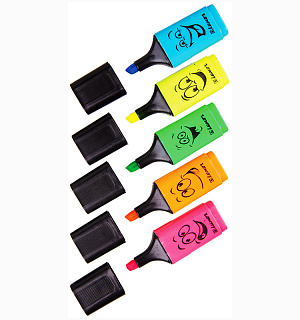 Текстовыделитель Luxor "Eyeliter" ассорти, 1-4,5мм