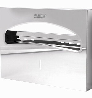 Диспенсер для покрытий на унитаз LAIMA PROFESSIONAL INOX, (V1) 1/2, нержавеющая сталь, зеркальный, 605703