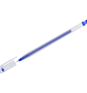 Ручка гелевая Crown "Multi Jell" синяя, 0,4мм, игольчатый стержень