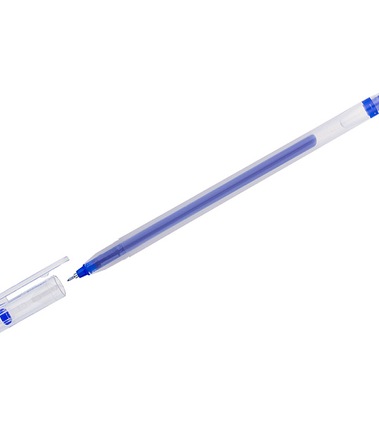 Ручка гелевая Crown "Multi Jell" синяя, 0,4мм, игольчатый стержень