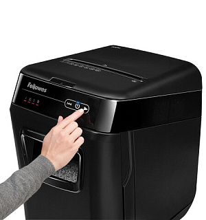 Уничтожитель (шредер) с автоподачей FELLOWES AUTOMAX 200M, 5 уровень секретности, 2x14 мм, 32 л, FS-46563