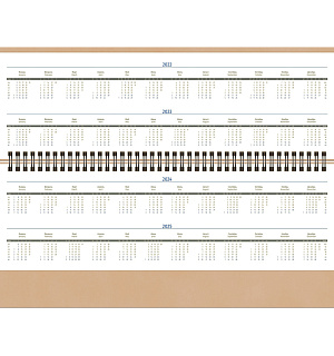 Планинг недатированный, 64л., 330*130мм, кожзам, Berlingo "Vivella Prestige", бежевый