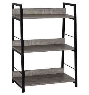 Стеллаж на металлокаркасе BRABIX "LOFT SH-002", 600х350х845 мм, цвет дуб антик, 641232