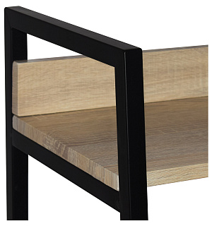 Стеллаж на металлокаркасе BRABIX "LOFT SH-002", 600х350х845 мм, цвет дуб натуральный, 641233
