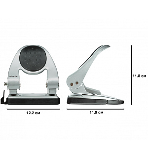 Дырокол ATTACHE 6730 до 30л., металл.,с лин.,с рез.вставкой,серебр.