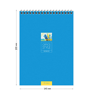 Блокнот А5 40л. на гребне ArtSpace "Моноколор. Office style"