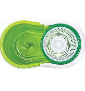 Набор для уборки LAIMA, ведро 7 л/5 л с отжимом, швабра с круглой насадкой (2 шт., крепление кольцо), 603624