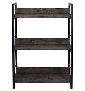 Стеллаж на металлокаркасе BRABIX "LOFT SH-002", 600х350х845 мм, цвет морёный дуб, 641231