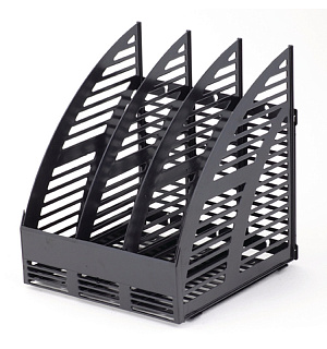 Вертикальный накопитель Attache сборный 3 отделения черный, 240мм