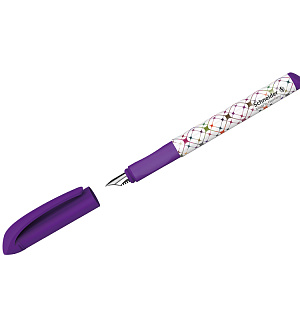 Ручка перьевая Schneider "Voice", 1 картридж, грип, фиолетовый корпус