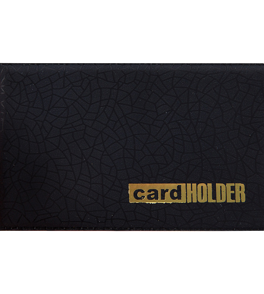 Визитница карманная OfficeSpace на 20 визиток, 65*110мм, ПВХ, черный