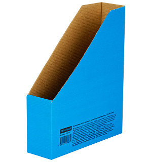 Накопитель-лоток архивный из микрогофрокартона OfficeSpace,  75мм, синий, до 700л.