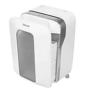 Уничтожитель (шредер) FELLOWES LX201, 5 уровень секретности, 2x12 мм, 12 листов, 22 л, белый, FS-50501