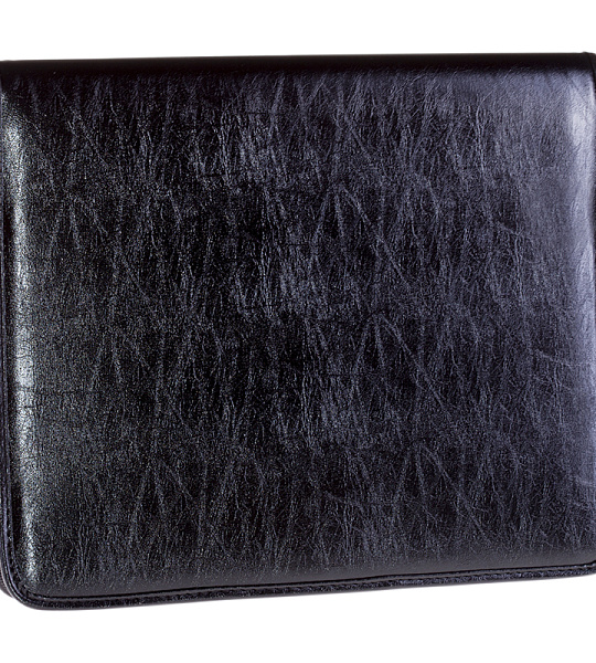 Папка деловая OfficeSpace "Palada" имп. кожзам., на молнии, блокнот