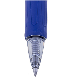Ручка гелевая автоматическая Crown "CEO Jell" синяя, 0,7мм, грип
