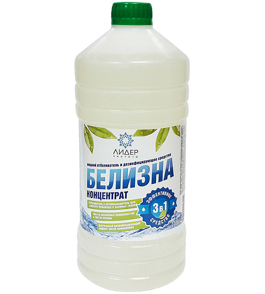 Средство чистящее отбеливающее Лидер Чистоты "Белизна концентрат 3в1", 1100г