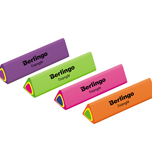 Ластик Berlingo "Triangle", треугольный, термопластичная резина, 44*15*15мм