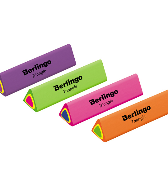 Ластик Berlingo "Triangle", треугольный, термопластичная резина, 44*15*15мм