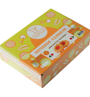 Печенье БИСКОТТИ (Россия) "Курабье", сдобное, 675 г, картонная коробка