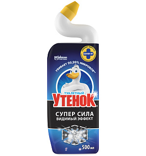 Средство для туалета Туалетный утенок "Супер сила. Видимый эффект", 500мл