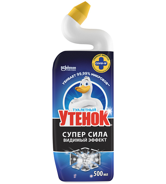 Средство для туалета Туалетный утенок "Супер сила. Видимый эффект", 500мл