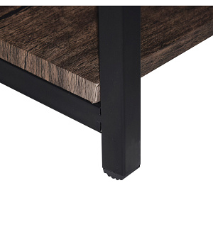 Стеллаж на металлокаркасе BRABIX "LOFT SH-002", 600х350х845 мм, цвет морёный дуб, 641231
