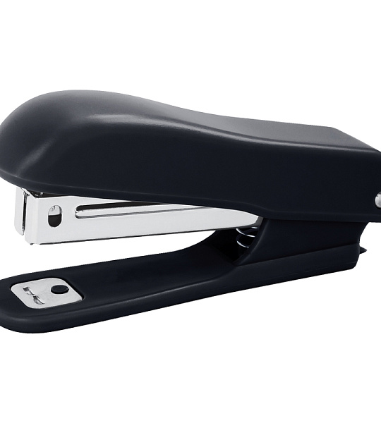 Степлер №10 OfficeSpace до 12л., пластиковый корпус, черный