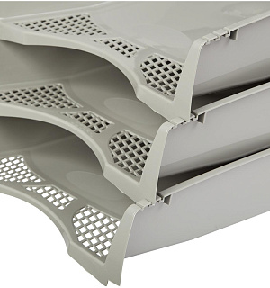 Лоток для бумаг Attache Офис Класс серый