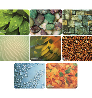 Коврик для мыши Defender 220*180*0.4мм, пластик. Sticker, ассорти 8 видов