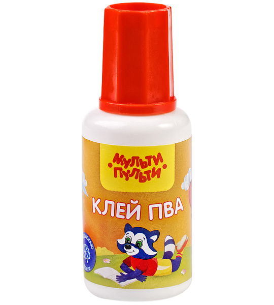 Клей ПВА Мульти-Пульти, 20г, с кисточкой