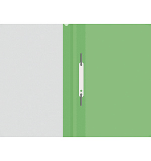 Папка-скоросшиватель пластик. OfficeSpace, А4, 120мкм, зеленая с прозр. верхом